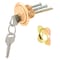 Prime-Line Rim Cylinder Lock, 3/4 in. Hole Center, Diecast, Brass Plated, Kwikset (Single Pack) U 9965 - alternate 1